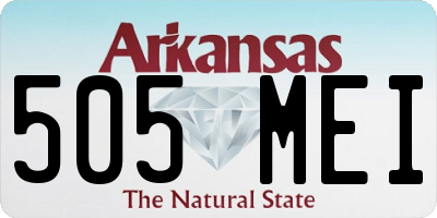 AR license plate 505MEI