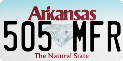 AR license plate 505MFR