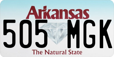 AR license plate 505MGK