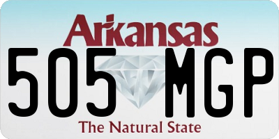 AR license plate 505MGP