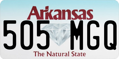 AR license plate 505MGQ