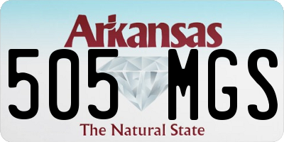AR license plate 505MGS