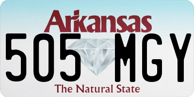 AR license plate 505MGY
