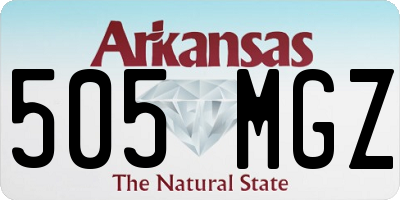 AR license plate 505MGZ