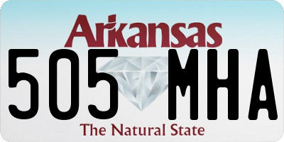 AR license plate 505MHA