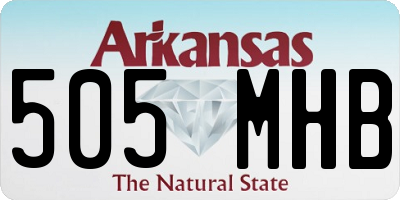 AR license plate 505MHB