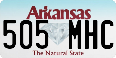 AR license plate 505MHC