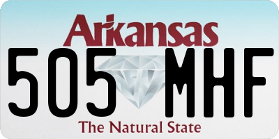 AR license plate 505MHF