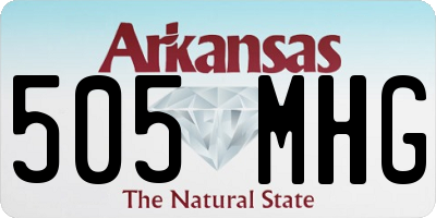 AR license plate 505MHG