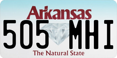AR license plate 505MHI