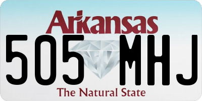AR license plate 505MHJ