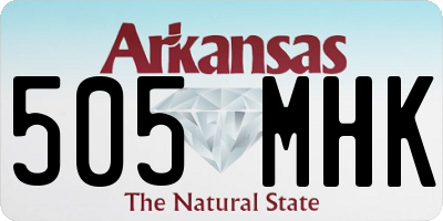 AR license plate 505MHK