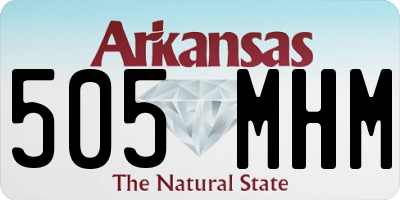 AR license plate 505MHM