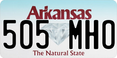 AR license plate 505MHO