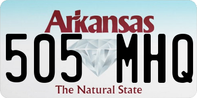 AR license plate 505MHQ