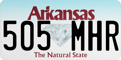 AR license plate 505MHR
