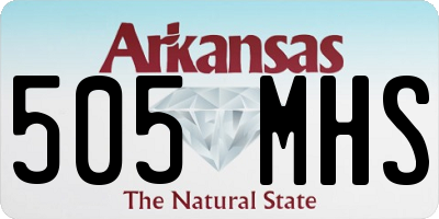 AR license plate 505MHS