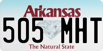 AR license plate 505MHT