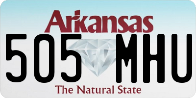 AR license plate 505MHU