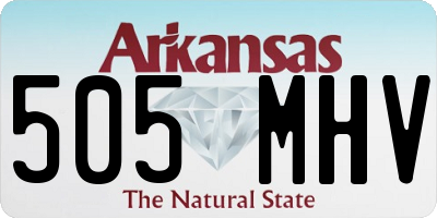 AR license plate 505MHV