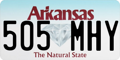 AR license plate 505MHY