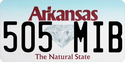 AR license plate 505MIB