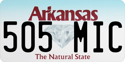 AR license plate 505MIC