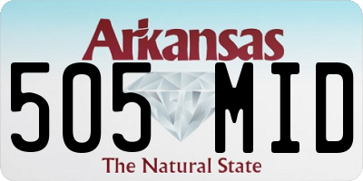AR license plate 505MID