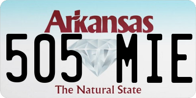 AR license plate 505MIE