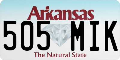 AR license plate 505MIK
