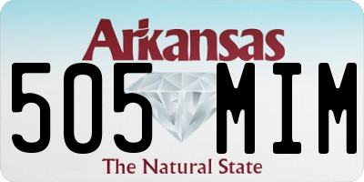 AR license plate 505MIM