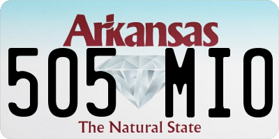 AR license plate 505MIO