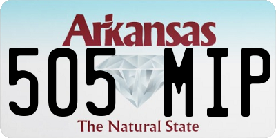 AR license plate 505MIP