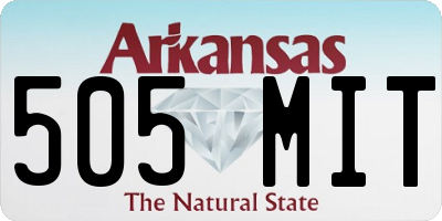 AR license plate 505MIT