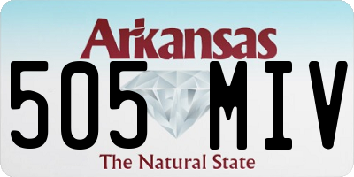 AR license plate 505MIV