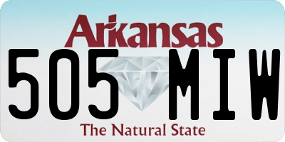 AR license plate 505MIW