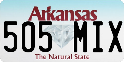 AR license plate 505MIX