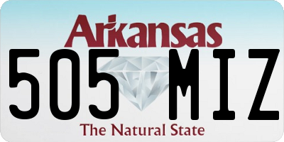 AR license plate 505MIZ