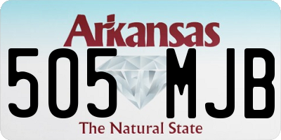 AR license plate 505MJB