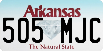 AR license plate 505MJC