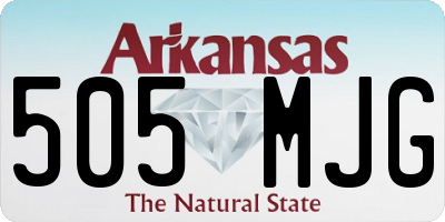 AR license plate 505MJG