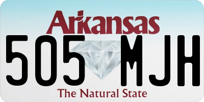 AR license plate 505MJH