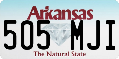 AR license plate 505MJI