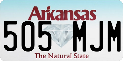 AR license plate 505MJM
