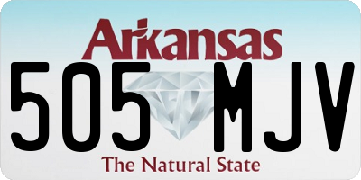 AR license plate 505MJV