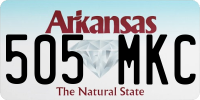 AR license plate 505MKC