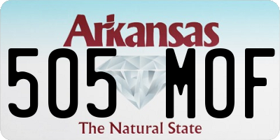 AR license plate 505MOF