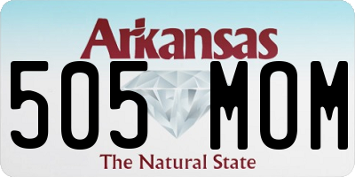 AR license plate 505MOM