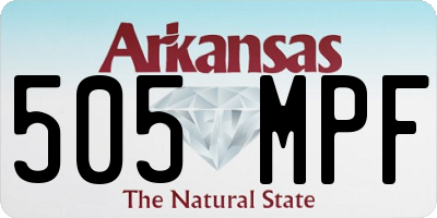 AR license plate 505MPF