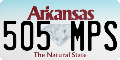 AR license plate 505MPS